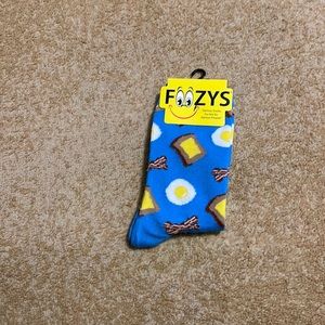 Foozy’s Women’s Collection.  Bluue, Crew Bacon n Eggs socks